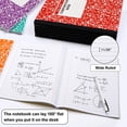 thumbnail image 4 of composition Notebook, 8 Pack 8 Pastel colors Wide Ruled composition Books Bulk by Feela, Marble cover Notepad Lined cute Journal Notebooks for School Supplies Notes Taking Writing, 975 X 75, 4 of 4