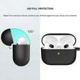thumbnail image 4 of Silicone Earphone Case for AirPods 1/2 Cover Case Wirless Headphones Earbuds For Airpods pro2 Case with Case Bag Olive For Airpods pro2, 4 of 6