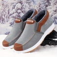thumbnail image 6 of Men's Winter Snow Boots with Plush Lining & Ankle - Slip-On/Drop-Lock Closure, Ankle-High Traction Tread (PU Sole) for Ice & Snow - Casual Hiking, Outdoor Shoes - Warm Brown/Black Booties, 6 of 8