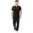thumbnail image 5 of Urbane Performance One-Pocket Tuckable Scrub Top for Men: Modern Tailored Fit, V-Neck Medical Scrub Top 9154, 5 of 7