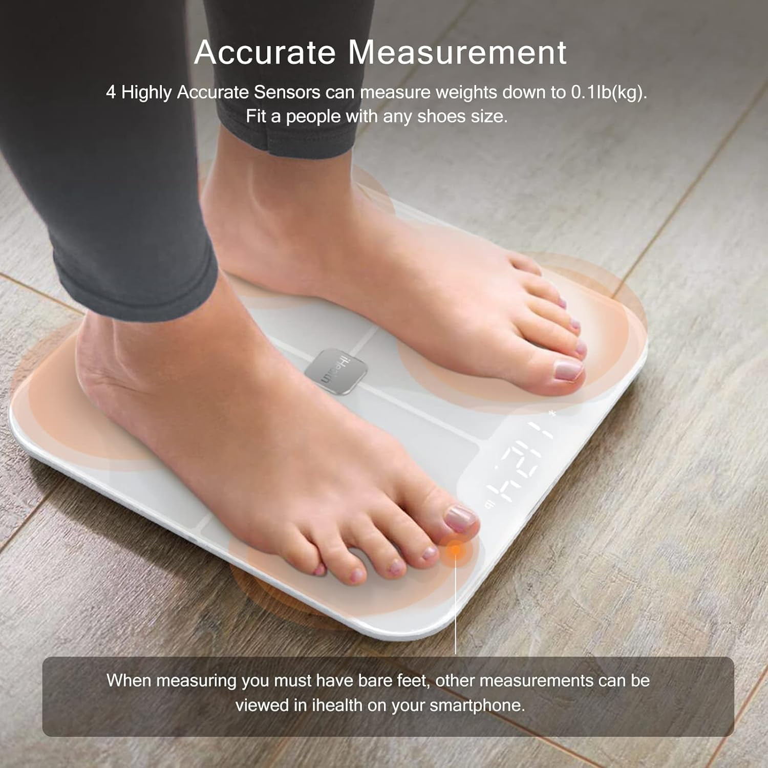 iHealth Nexus Smart Digital Bathroom Scale, 400 lbs Capacity