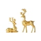 thumbnail image 1 of Inteprter 2x estatuillas de ciervos de lujo con detalles en el hogar elegantes para materiales de estilo único estatuillas de renos Decoración del hogar oro METRO, 1 of 6