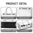 thumbnail image 4 of Large Capacity Tote Bag,Light Blue Baseball Players Pattern Handbag Fashion Luxury Tote Bag,15.7"x13"x 5.1" Inches,Laptop Compatible, 4 of 6