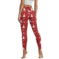 thumbnail image 2 of Renewold Christmas Tree Candy Cane Red Yoga Pants for Women with Pockets Full Length Workout Leggings High Waist Tummy Control Lounge Pants Activewear Fashion Womens Leggings, L, 2 of 8
