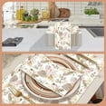 thumbnail image 5 of 100 PCS Fall Napkins Disposable, Brown Floral Dinner Napkins Bohemian Flower Leaf Pattern 3 Ply Tissue Paper Hand Towels Bathroom Fall Wedding Party Decorative, 5 of 14