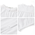 thumbnail image 6 of UVN Summer Short Sleeve Blouses for Women Casual Button Down Shirts V Neck Dressy Ladies Tops, 6 of 7