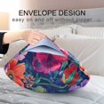 thumbnail image 4 of Yayeee Pillowcase Queen Size Set of 2 Satin Wrinkle Resistant Envelope Pillow Case, Blooming Flowers Pattern, 4 of 8