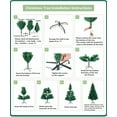 thumbnail image 7 of Sunyuer Artificial Spruce Christmas Tree 7 ft, Classic Color Trees for Home, Office, Party Decoration, Easy Assembly, 7 of 7