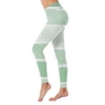 thumbnail image 2 of Womens St. Patricks Day Print High Waist Yoga Pants For Women's Leggings Tights Compression Yoga Running Fitness High Waist LeggingsTrendy Daily Wear For Vacation Mint Green XXL, 2 of 5