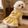 thumbnail image 2 of TIELUTT Elegant Winter Dress Cozy Warm Apparel with Bowknot Soft Pet Clothes for Medium Dogs Summer Pet Clothes Hangers and Rack Pet Clothes Hangers Small Pet Clothes Hangers for Closet Pet Clothes R, 2 of 5