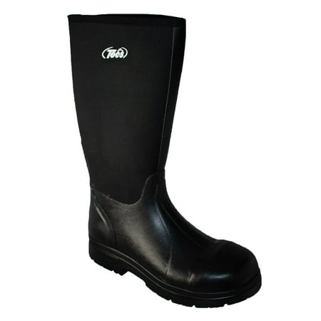

Men s 16 Cement Rubber Boot Steel Toe Black