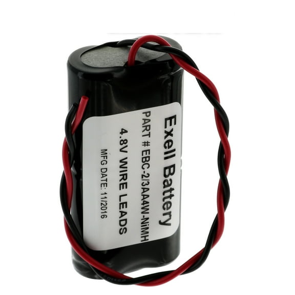 Exell 4.8V 650mAh NiMH Custom Battery Pack w/ Wire Leads