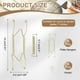 thumbnail image 2 of 4pcs Colgador de Platos, Soporte Universal de Acero Inoxidable Invisible de 7 Pulgadas para la Pared con Clavo Sin Rastro para Decoraciones, Dorado, 2 of 7