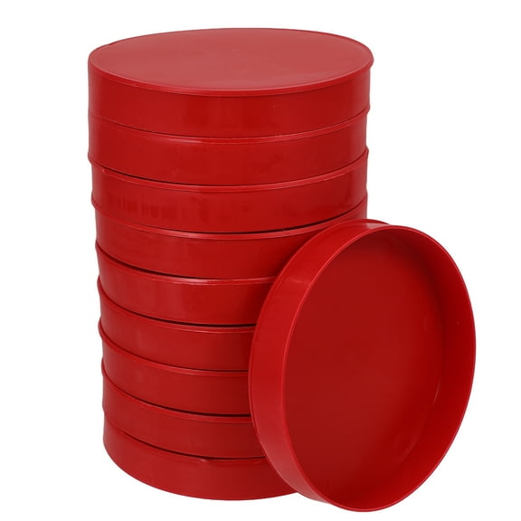 Masteelf PVC Pipe End Caps for DIY Projects and Garden Use 10 Pieces Red 4 48 Inch