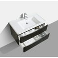 thumbnail image 4 of Eviva Smile 36" Chest-nut Modern Bathroom Vanity Set with Integrated White Acrylic Sink, 4 of 5