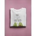 thumbnail image 3 of You Stole My Heart Avocados Sweatshirt Women -Image by Shutterstock, Female 5X-Large, 3 of 4