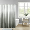 thumbnail image 1 of Madison Park Rideaux de Douche en Seersucker Ombré Design Moderne, 72"x72 Pouces, Gris, 1 of 5