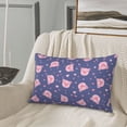 thumbnail image 4 of Plush Throw Pillow Covers, Cute pig Pillow Cases with Invisible Zipper, Breathable Microfiber Pillow Cases Standard Size for Sleeping Bedroom Sofa Living Room 16x24, 4 of 5