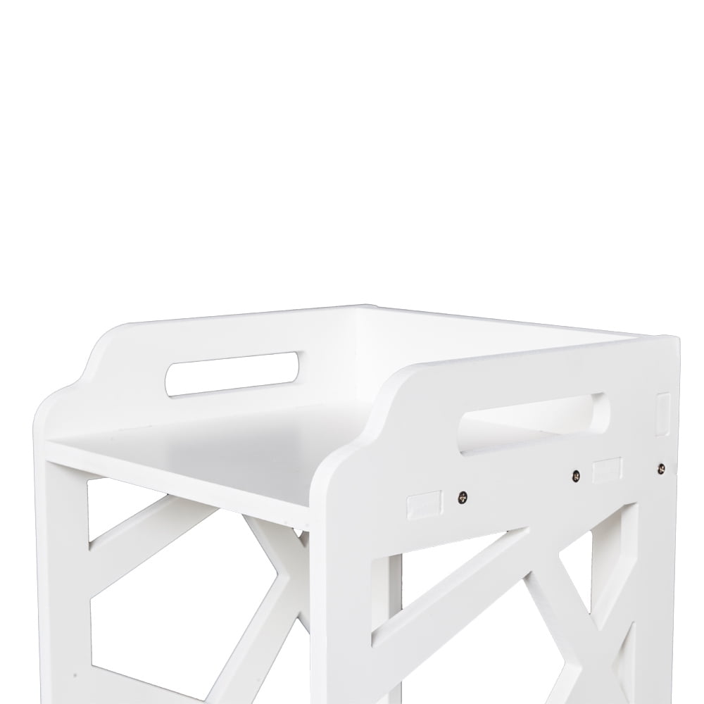Kepooman Free Standing Bathroom Tower Storage Cabinet, White Kepooman Free Standing Bathroom Tower Storage Cabinet, White