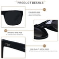 thumbnail image 4 of Lentes de Sol LYZOIT Extragrandes Polarizados Cuadrados para Hombre, 4 of 6