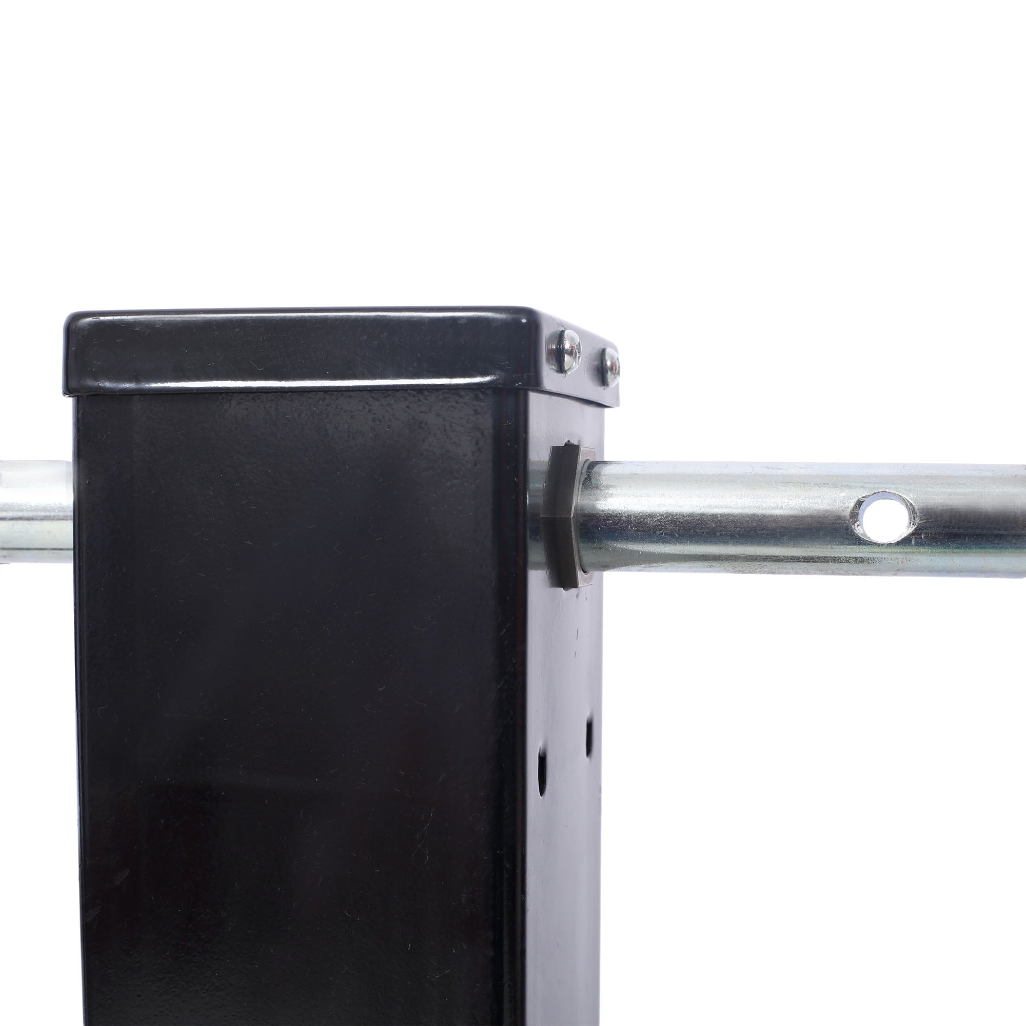 Heavy-Duty Weld-On Trailer Jack Black 11,000 lbs. Lifting Capacity Square Tube Construction Smooth Twin Thrust Operation For Heavy Trailers