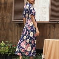 thumbnail image 2 of Vestidos De Pascua Para Mujer, Vestido Floral, Colores Vivos, Dobladillo Volante, Estilo Elegante, Diseño Plisado Para Fiesta EOTVIA No, 2 of 6