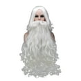 thumbnail image 1 of ITFABS Ensemble de Perruques Barbe de Noël Père Noël, Perruques Cosplay Rôle Père Noël, 1 of 4