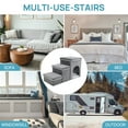 RYPetmia Pet Stairs Step Dog Ramp for for High Beds or Couches 3Step