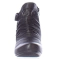thumbnail image 2 of Womens BareTraps BT Sakari Low Wedge Short Slouch Booties - Black, 2 of 6