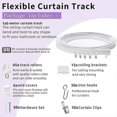 thumbnail image 5 of Flexible Bendable Ceiling Curtain Track, Ceiling Mount for Curtain Rail, Room Divider Ceiling Track, 5 of 5