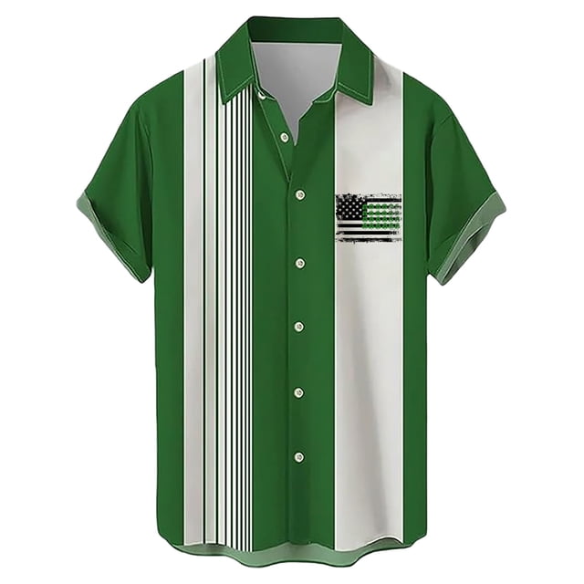 Chemises à Manches Courtes pour Femmes, Chemise Décontractée à Col Rabattu avec Boutons en Polyester 100 % Léger pour Toutes les Saisons, Chemises à Manches Courtes pour Hommes à Boutons