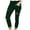 Green, variant on Lindreshi Leggings for Women Plus Size Women's Slim Fitting Solid Color Perforated Pencil Pants Leggings Casual Pants