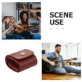 thumbnail image 3 of KAKOWELY pick Pu Leather Guitar Pick Holder Case For Acoustic, Electric, And Bass Picks Guitar Picks Container Guitar Pick Case Instrument Pick Storage Container, 3 of 4