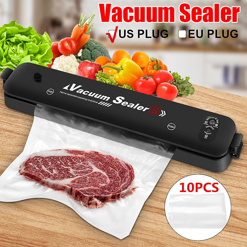 Electric Vacuum Sealer Packaging Machine For Home Kitchen & 10pcs Storage Bags