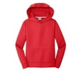 thumbnail image 3 of Port & Co Teen Unisex Regular Plain Long Sleeves Sweatshirt Red X-Large, 3 of 4
