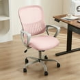 thumbnail image 7 of edx Ergonomic Office Chair, Mesh Desk Chair with Fixed Armrests for Home Office Standing Desk, Pink, 7 of 7
