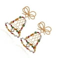 thumbnail image 2 of sweethay 1 par de pendientes de aleación, colgante de oreja, campana, diamantes de imitación multiusos, de Hip Hop, joyería para Ropa, zapatos y accesorios Miscelánea, 2 of 6