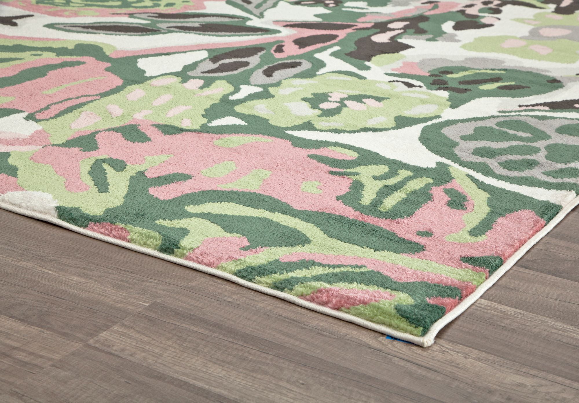 Rugs America Hanna VA15B May Flowers Floral Transitional White Area Rug, 8'x10'