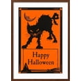 thumbnail image 2 of Art.com Happy Halloween, Black Cat Art Print, Brown Frame Wall Art, 21" x 29", 2 of 5