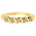 thumbnail image 2 of Aonejewelry 0.05 Ct. Ctw Engagement Wedding Band In 10K Solid Yellow Gold, 2 of 3