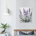 thumbnail image 4 of Nawypu  Lavender Canvas Wall Art Purple Flower Picture Print Floral Plants Painting Minimalism Poster Artwork for Home Living Room Bedroom Bathroom Office Decor, 4 of 5