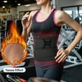 thumbnail image 6 of QRIC Women Sauna Waist Trainer Shapewear Corset Trimmer Belt With 2-Way Double Straps Workout Body Shaper Slimming Waist Band, 6 of 6