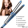 thumbnail image 6 of 2-in-1 Ionic Hair Straightener Brush with Digital Display, 10 Temperature Settings 300°F-750°F, Fast 30s Heating – For Frizz Control & Smooth Hair, Blue, 6 of 7