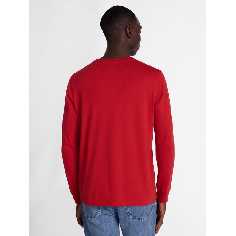 George Men's Cotton Crewneck Long-Sleeve Tee photo 3