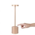 thumbnail image 3 of Lámpara de mesa recargable en forma de I Lámpara de mesa nórdica Lámpara de mesa con barra táctil LED para dormitorio Luz de noche USB, 3 of 5