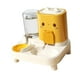 thumbnail image 5 of Dispensador automático de comida y agua para gatos, comedero para mascotas, artículos de viaje para el hogar, mascotas Amarillo, 5 of 9