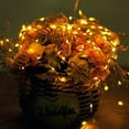 thumbnail image 2 of Button Copper Wire Lamp Flowers Christmas Decoration Lantern Gift Light String, 2 of 7