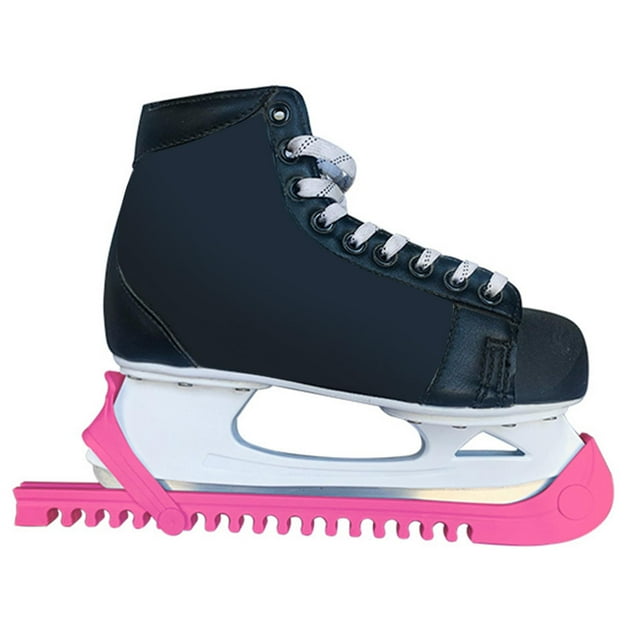 Figura de Hockey Sobre Hielo ajustable Cola Protectores de hoja de patín de Hielo protección Rosa