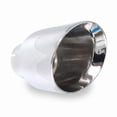 thumbnail image 2 of Stainless Works Conical Double Wall Slash Cut Exhaust Tip - 4in Body 3in Inlet, 2 of 3