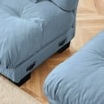 thumbnail image 3 of Modern Simple Chenille 2-Seater Sofa 220cm with Lumbar & Throw Pillows, 3 of 19
